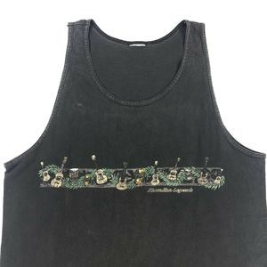 90s Hawaiian Legends Guitar Drums Tank Top Shirt